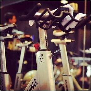 Cycling machine in a gym